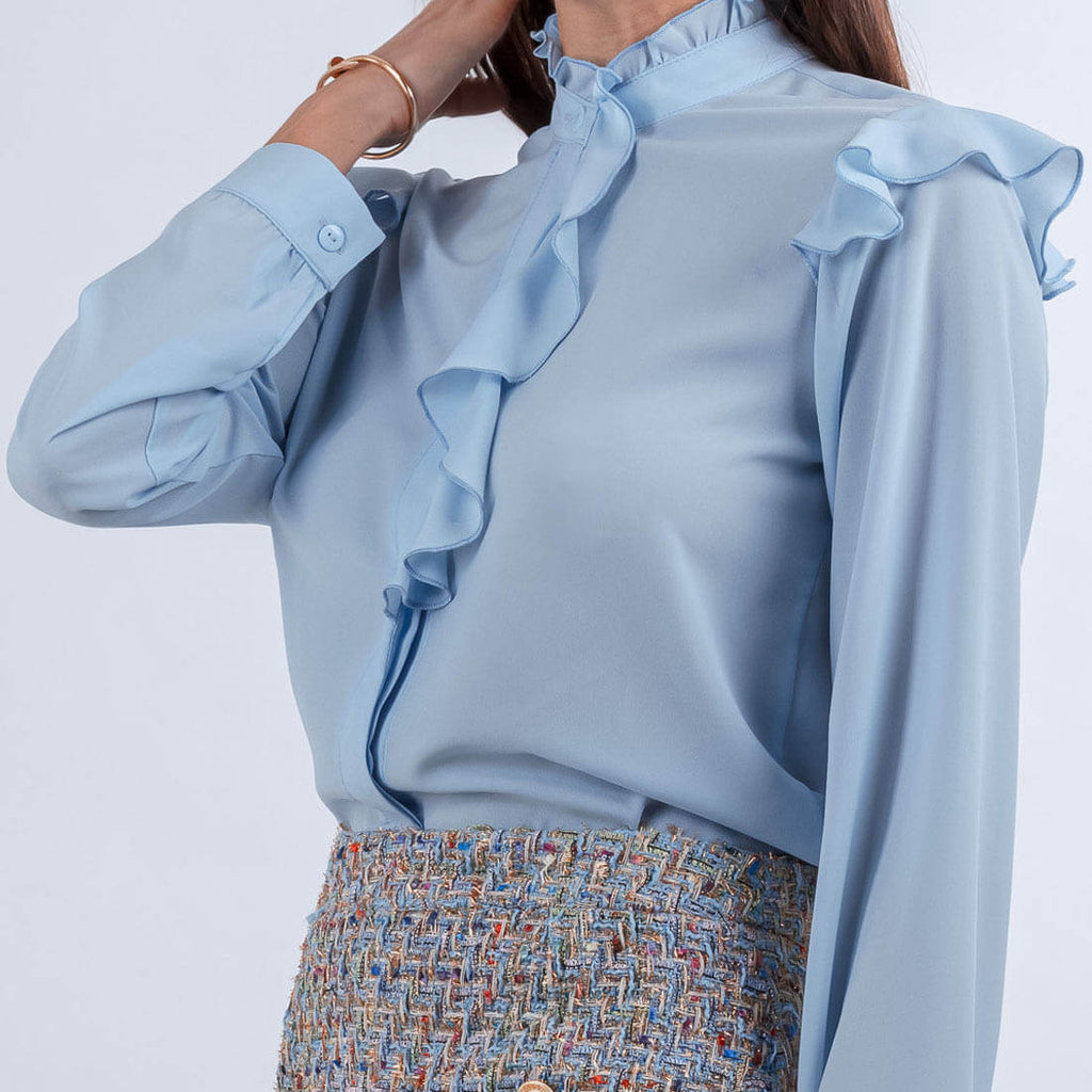 Formal Shirt With Ruffles - Zene