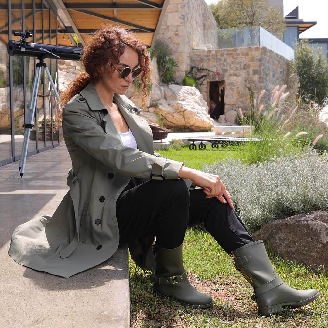 LUGOGNE Trench Coat for Women Fashion Knee Length Lebanon